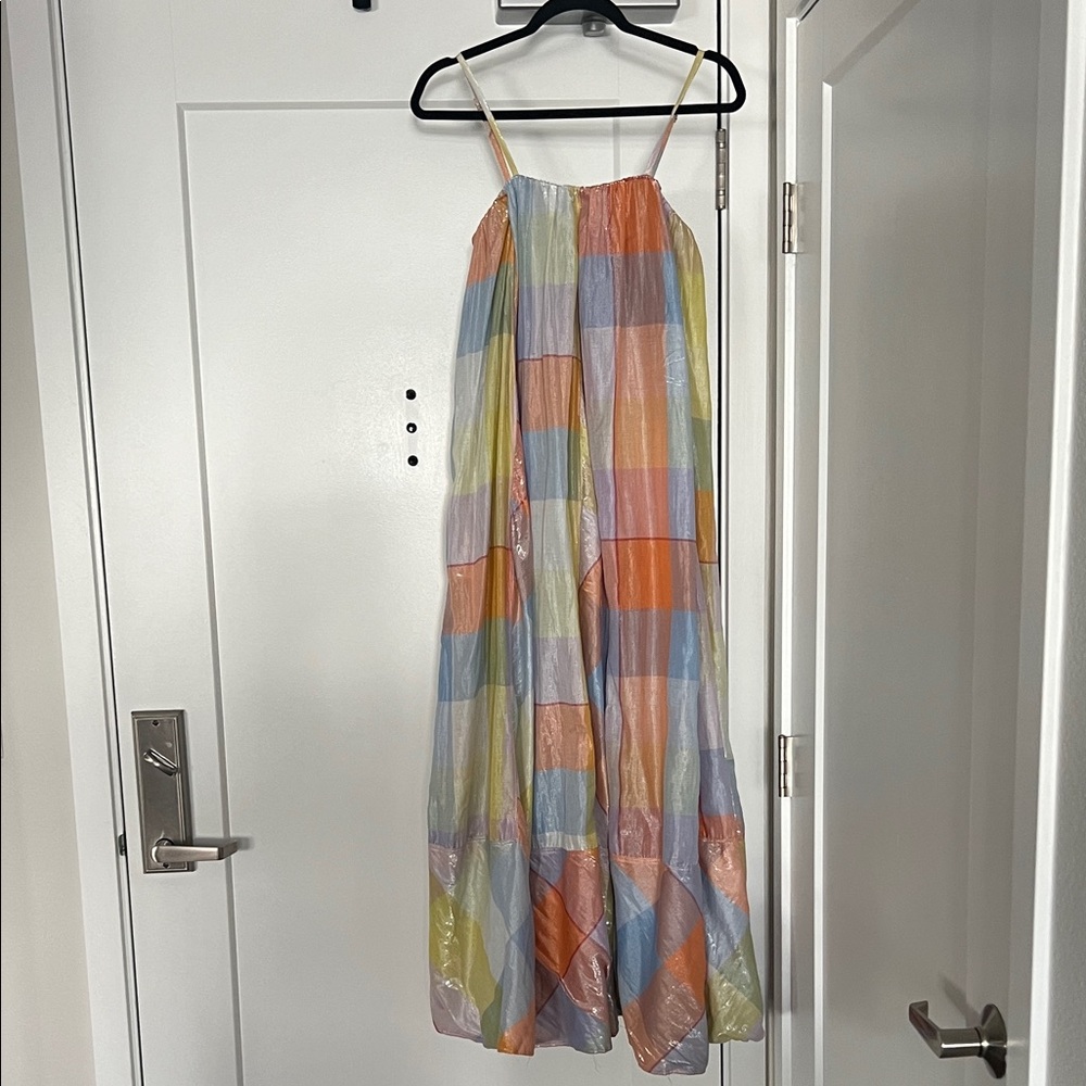 Anthropologie Pilcro Colorful Checkered Maxi Dress